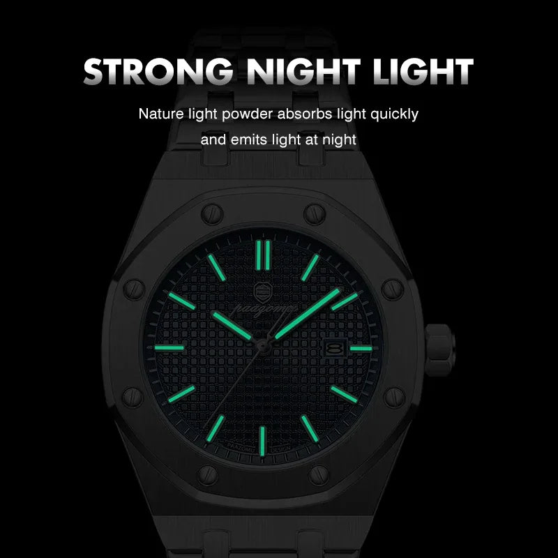 Luxury Grid Dial Quartz Watch