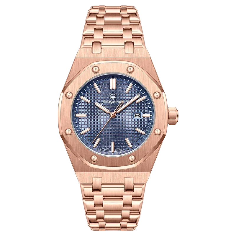Luxury Grid Dial Quartz Watch