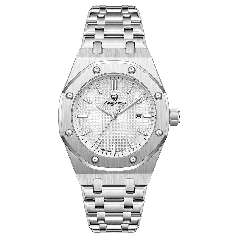 Luxury Grid Dial Quartz Watch